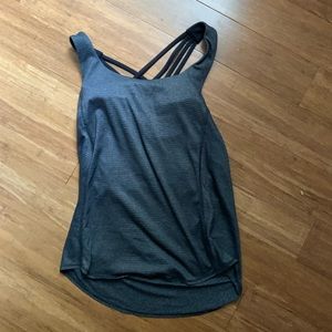 Lululemon Wild Tank in Heathered Black / Black
